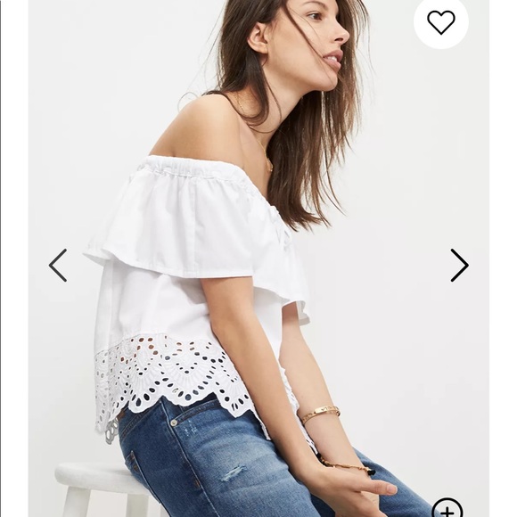 Madewell Off the Shoulder Top - Picture 2 of 5